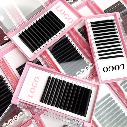 Manufacturer 0.07mm 0.25mm Russian Individual D Curl Eyelashes Extensions