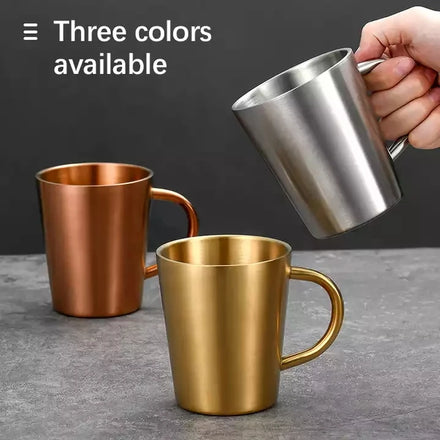 Popular Multi Color Drinking Cup Stainless Steel Double Wall Beer Mug Coffee Mugs Travel Stainless Steel