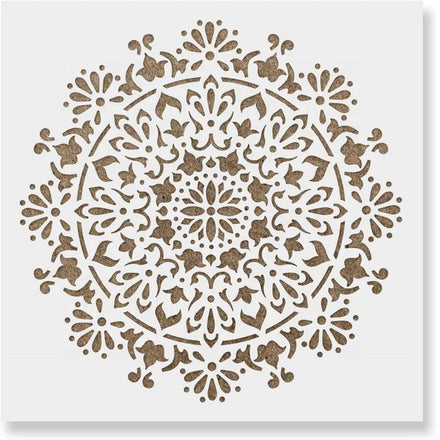 Custom Large Mandala Wall Stencil 30*30cm Painting Stencils for Furniture Floor Decoration
