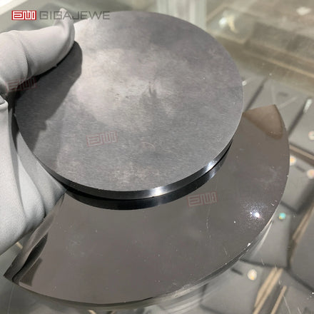 GIGAJEWE Black Color Rough Moissanite 4in 6in 8in Silicon Carbide Wafer Ingot SiC Wafer Loose Raw Stone for Jewelry Making