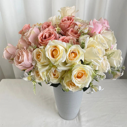 7-headed Wildflowers Rose Decoration Mariage Artificial Flowers Decorative