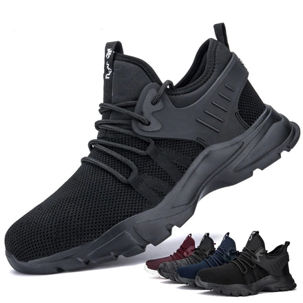 DianSen 833 Breathable Lightweight Work Boots Men's Wear-Resisting Non-Slip Steel Toe Safety Shoes