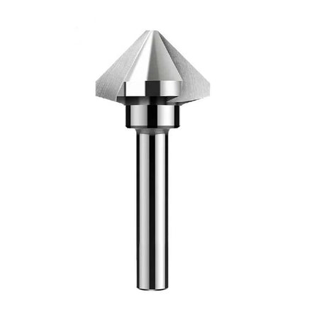 WEIX 3 Flutes HSS Round Shank 5-12mm Diameter Chamfer 60/90/120 Degree Countersink Drill Bit for Chamfering and Deburring