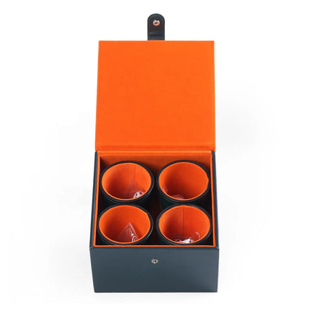 Custom Perfect Color Matching Color Faux Leather Dice Cup Set