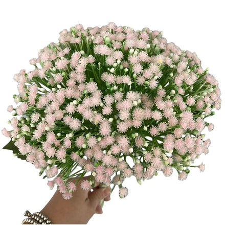 Decoration Real Touch Artificial Plastic Flowers 441 Head Babys Breath Flower Bulk for Wedding
