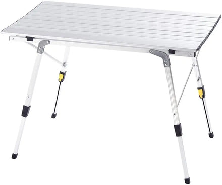 WOQI Portable Lightweight Outdoor Adjustable Heights Camping Table for Hiking Picnic BBQ