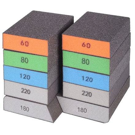 Hand Sanding Block Set 100x70x25mm Drywall Sponge Sanding Blocks