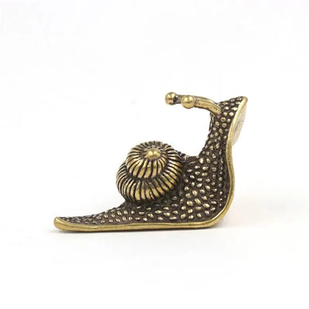2026 Miniature Simulation Animal Desk Ornament Brass Snail Pet Figurines Table Tea Antique Copper Crafts Home Decorations