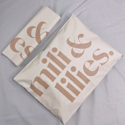 Biodegradable Peach Mailing Bag Custom Logo Print Poly Mailer Envelope Plastic Shipping Bags with Self Adhesive Tape