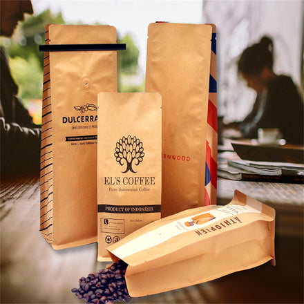 Custom Coffee Bags Zipper Sizes 250 Grams Packaging for Coffee Pouches With Valve