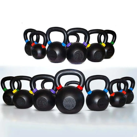 Shandong Minolta Fitness 4kg 16kg 20kg 48kg Engraved KG LB Gym Kettlebell Weight Yoga Fitness Customize Casting Iron Kettle Bell