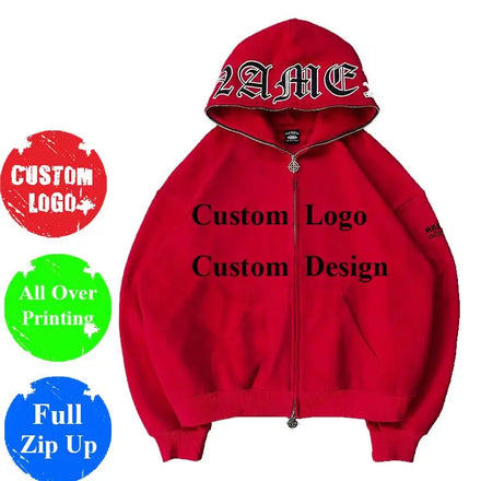Wholesale Unisex High Quality Custom Hoody Jacket Men Full Zip Zipper Hoody Blank Full Face Zip up Men'S Hoodie