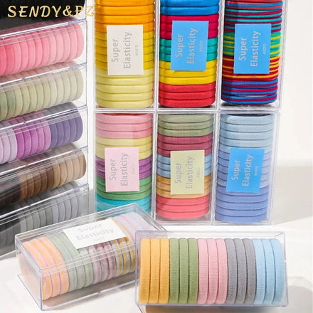Korea Fashion Good-looking Box Packed Rubber Band 15pcs/box Elastic Hair Ties Hairband Women Fashion Hair Accessories