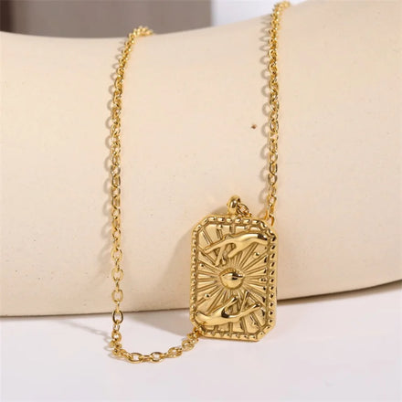 Fashion Fine Stainless Steel Jewelry No Fade square Praying Hands Necklace