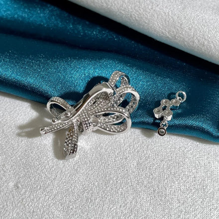 C265 925 Sterling Silver 18K Gold Plated Pearl Clasp for Jewelry Wholesale Metal Cord Ends Clasp Necklace or Bracelet Clasp