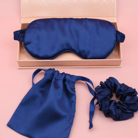 Luxury Satin Fabric Eye Mask With Frill China Made Private Label Satin Sleeping Eye Mask