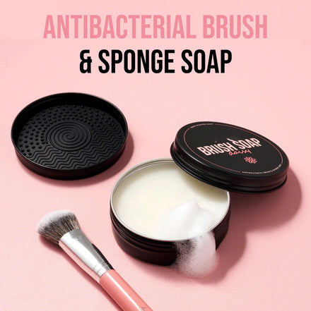 SENKA SKBS-01 2026 Private Label Fruit Scent Makeup Brush Shampoo with Silicone Mate Soap for Cleaning