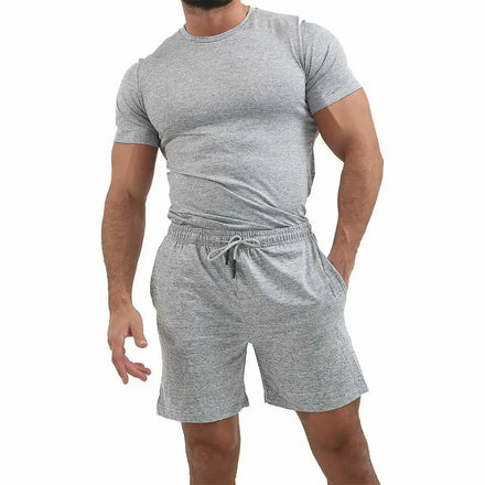 Custom Logo Sweatsuit Men Jogger Sets Private Label Men Short Tracksuit Set Summer Short Set for Men
