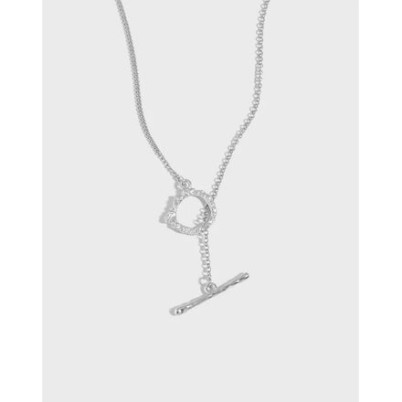 S925 Sterling Silver Designer Cool Men Necklace OT Buckle Choker Necklace Texture Chain Fine Jewelry Necklaces for Women Gift