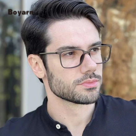 Boyarn Factory Stocks TR90 Men's Anti-Blue Light Glasses Mirror Comfortable Frame Myopia Glasses Optical Frames Eyewear