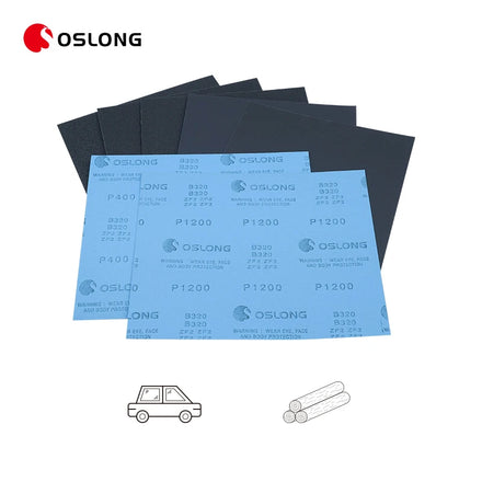 Customized Print Logo Silicon Carbide Flexible Latex Paper Backing Sanding Sheet for Grinding Metal