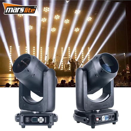 Marslite Sharpy 380W LED Moving Head Stage Light with 16CH Control 5000K Daylight 14-color Options for DJ/Disco Use