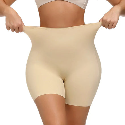 YIYUN Women's Medium Control Panties Seamless Shapewear Shorts with Nylon Spandex Waist Slimming & Butt Lifter