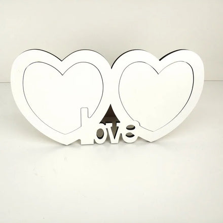Sublimation Blank MDF Wooden Photo Frame Custom Printing Love Heart Gift Hardboard Photo Frame
