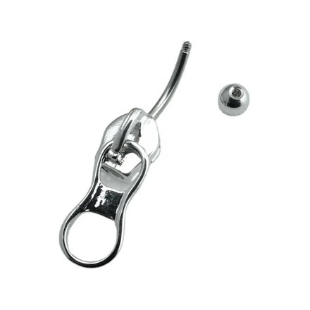 Unique Zipper Head Design Belly Button Rings Women Fashion Jewelry Navel Body Piercings Jewelry