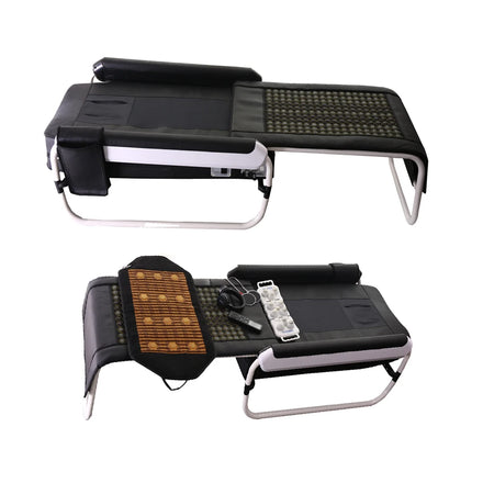 Premium Acupressure Body Massager Chiropractic Therapy Bed Jade Roller Stone Far Infrared V3 Master Thermal Rolling Massage Bed