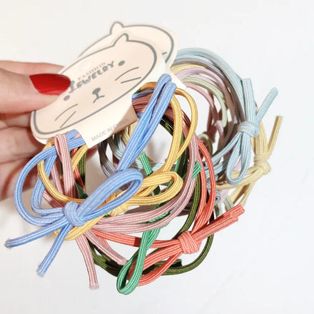 Hair Ties for Thick Hair 6PCS Large Elastics Scrunchies No Damage Ponytail Holders for Women Men and Girls