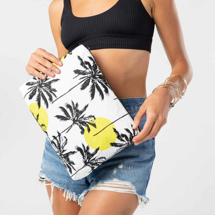 OEM ODM Printing with Neon Color Waterproof Special Soft Tyvek Zipper Pouch Summer Custom Tyvek Pouch