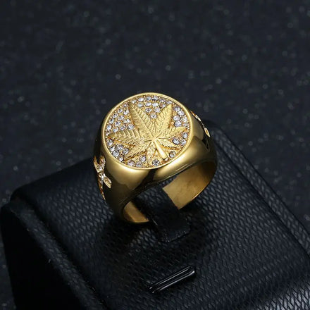 Fashion Jewelry Gold Plated Stainless Steel Rings for Men Free Mason Big Punk Style