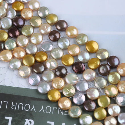 Zhuji Pearl Wholesale AAA Natural 12-13mm Irregular Loose Freshwater Pearl in Strand Third Party Certified As Picture