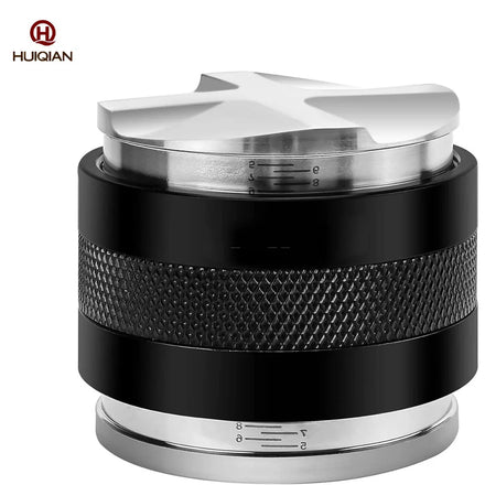 Coffee Distributor Hand Tamper Adjustable Depth Espresso Distributor Coffee Calibrated Tamper Coffee Hand Tamper