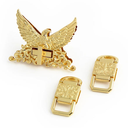 2023 Luxury Custom Decorative Purse Bag Snap Mini Briefcase Closure Lock Box Push Turn Lock Key Fashion Bag Lock