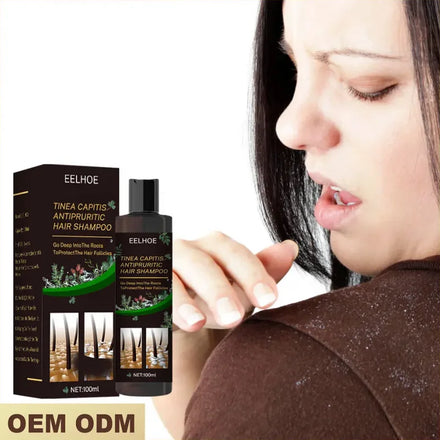 EELHOE 100% Natural Vegan Herbal Anti-Dandruff Shampoo Moisturizing Refreshing Liquid Formula Smoothing Properties Plant