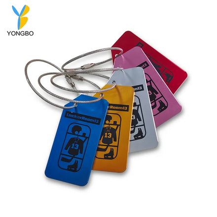 Luggage Tags for Travel Suitcase Aluminium Custom Logo Design