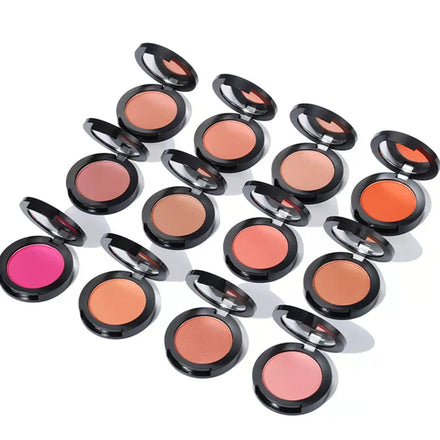 Cruelty Free Cosmetic 12 Color Nude Pink Single Blush Palette Vegan Beauty Makeup Shimmer Matte Pressed Powder Blusher