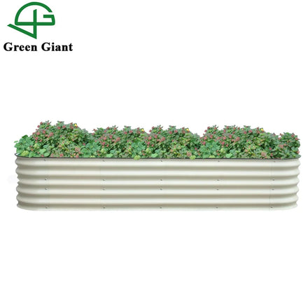 Huizhou Green Giant 17'' Tall 9N1 Modular Corrugated Metal Raised Garden Bed Kit Planter Box for the Garden