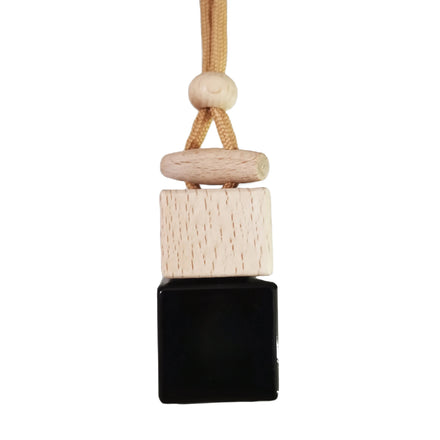 New Arrival 6ml Glass Perfume Bottle All Black Amber Brown Car Mirror Air Freshener for Reed Diffuser Hang Car Perfume Bottle