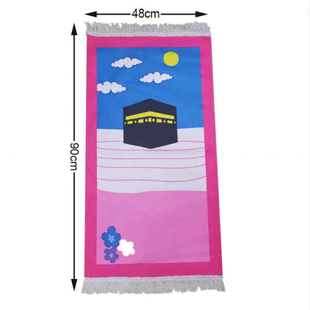 Wholesale Custom Worship Blanket Children Thick Islamic Muslim Prayer Rug Kid Prayer Mat
