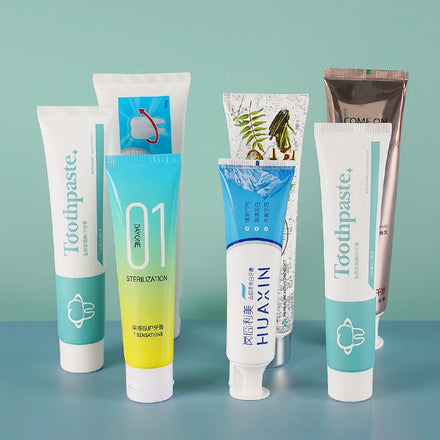 Wholesale Empty Plastic Toothpaste Tubes 100ml 60ml With Stand up Cap Empty Cream Soft Tube Laminated Toothpaste Tube Packaging