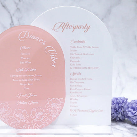 Hot Sale Luxury Clear Acrylic Table Card with Base Custom Acrylic Place Card for Wedding Events