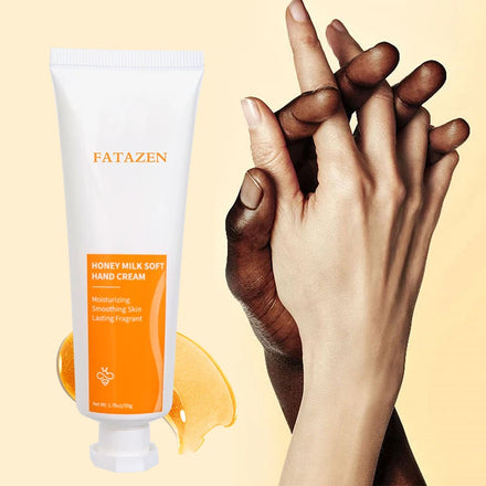FATAZEN OEM/ODM Whitening Hand Body Lotion Moisturizing and Soothing Beauty Skin Care Shea Butter Milk Honey Hand Cream