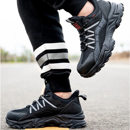 Wholesale Factory Custom Indestructible Men's Work Safety Shoes Steel Toe Mesh Insole Winter Summer Comfort Construction