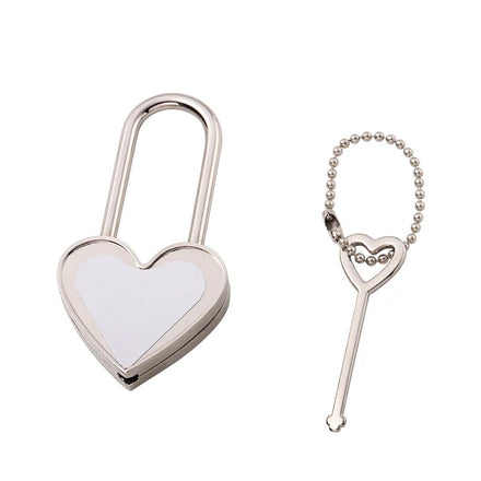 Custom Logo Metal Lock Sublimation Blanks Lock DIY Decorations Gifts