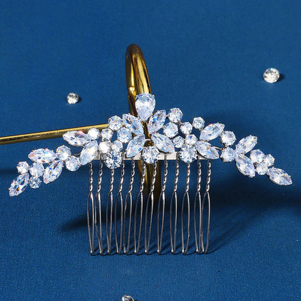 Handmade Zircon Jewelry Bridal Hair Headpiece Hair Combs Wedding Accessories for Girls