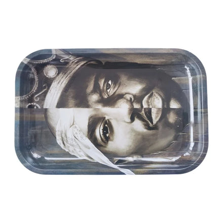 Wholesale Metal Tin Rolling Tray Custom Logo Printed Tobacco Herb Smoking Rolling Tray