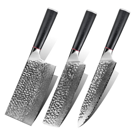 Daily Cutting Knives G10 Handle 67Layers Damascus Chef's Knife Sets Japanese Steel Kitchen Knife Set